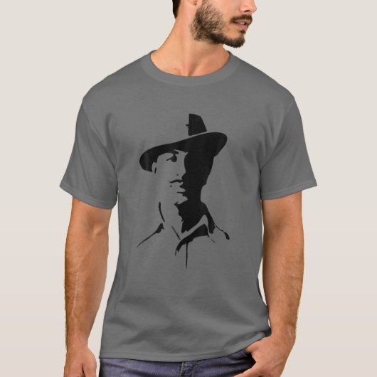 Bhagat Singh Punjabi Sikh King Quality Tシャツ (正面)