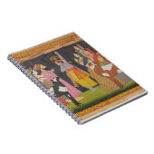 「BhagavからのKrishnaの持ち上がる山Govardhana、 ノートブック (右側)