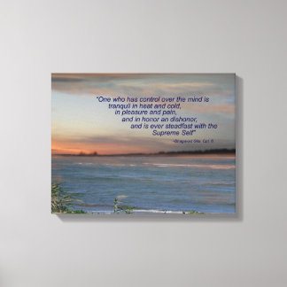 Bhagavad Gita心の制御 キャンバスプリント