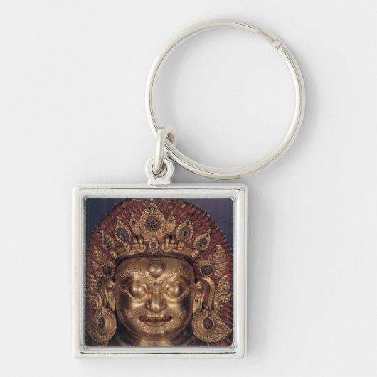 Bhairavaの頭部、17世紀後半 キーホルダー (正面)