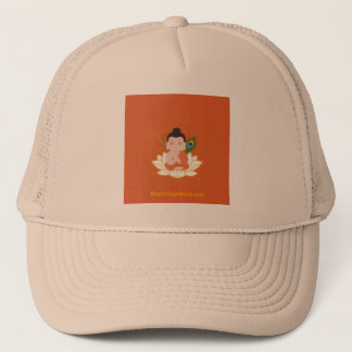 BhaktiYogaMonkロゴ入りトラッカーズハット キャップ