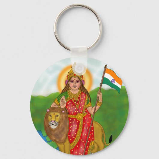 Bharat Mata Keychain キーホルダー (正面)