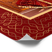 Bharatanatyam Arangetramウェルカムサイン、パーソナライズ ポスター (角)