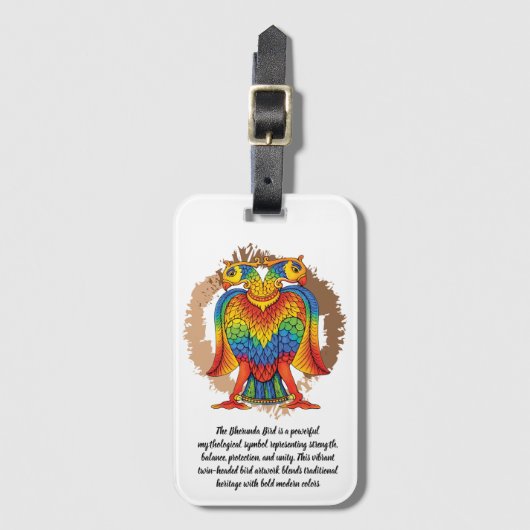 bherunda bird ラゲッジタグ (正面縦)