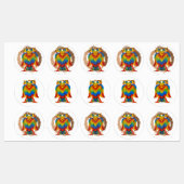 bherunda bird ラベル (シート)