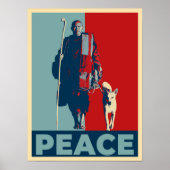 Bhikkhu Pannakara and Peace Dog Aloka ポスター (正面)