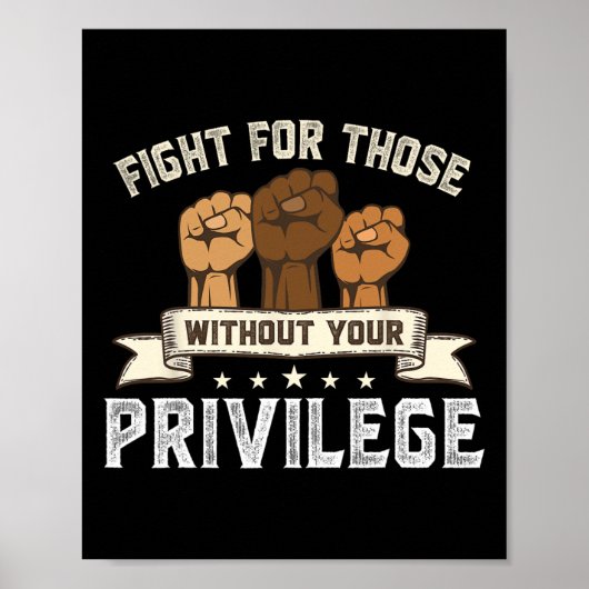 Bhmは、あなたの特権のないブラックヒストリのために戦う ポスター (正面)