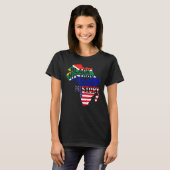 BHMブラックの歴史はアメリカの歴史アフリカのアメ Tシャツ (正面フル)