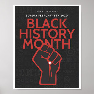Bhm black history month Poster ポスター