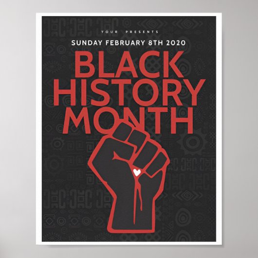 Bhm black history month Poster ポスター (正面)