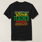 BHM Pride African American Melanin Black History M Tシャツ (デザイン正面)