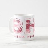 BHSテクスチャ(迷彩柄ピンク) コーヒーマグカップ (正面左)