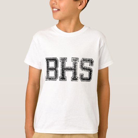 BHS高校 – ヴィンテージ動揺して, Tシャツ (正面)