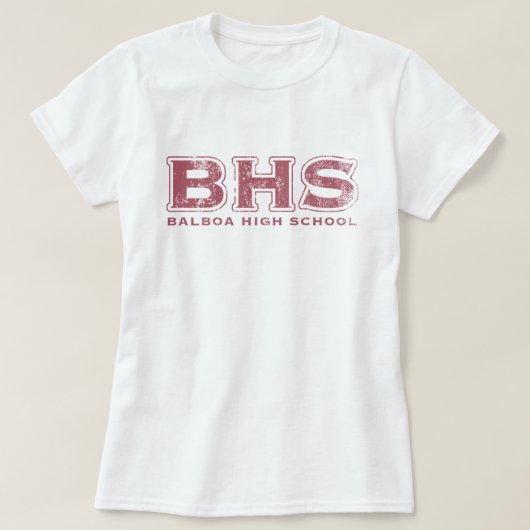 BHS （ピンク） Tシャツ (デザイン正面)