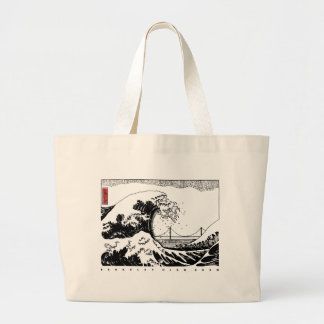 BHS Crew Tote Bag with Wave Design + Boat Logo ラージトートバッグ