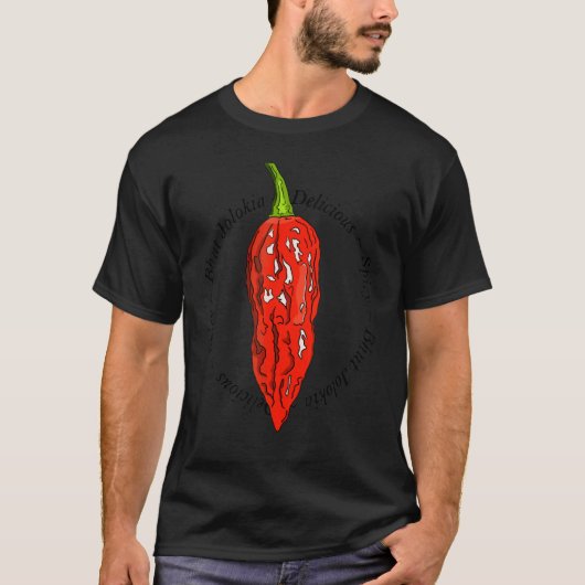 Bhut Jolokia Delicious Chili Chilli Ghost Pepper S Tシャツ (正面)