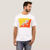 Bhutan Flag T-Shirt, Patriotic T-Shirts, Tシャツ (正面フル)