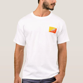 Bhutan Flag T-Shirt, Patriotic T-Shirts, Tシャツ
