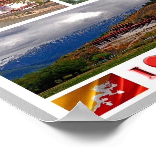 Bhutan - I Love - ポスター (角)