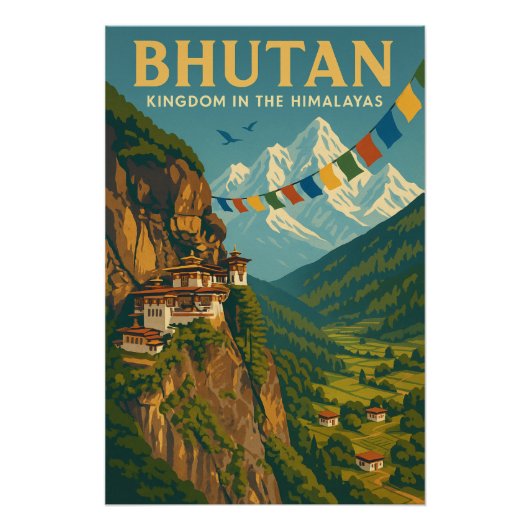 Bhutan – Kingdom in the Himalayas ポスター (正面)
