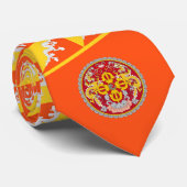 Bhutanese National Emblem and Flag, Bhutan ネクタイ (ロール)