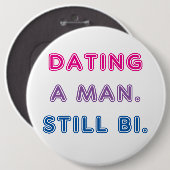 Biのプライド -- 人に日付を記入すること。 まだBi 缶バッジ (正面&裏面)