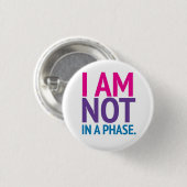 Biのプライド"私は段階に"ボタンありません 缶バッジ (正面&裏面)