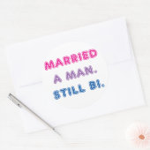 Biのプライド -- 結婚した人。 まだBi ラウンドシール (封筒)