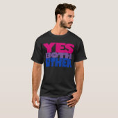 Biの可視性: Yes、両方、どちらか(デザイン2) Tシャツ (正面フル)