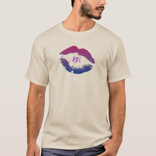 Biの唇のプリント Tシャツ (正面)