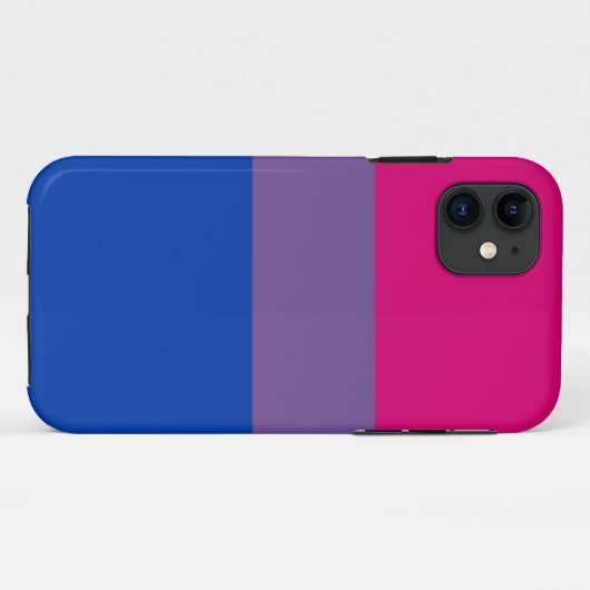 Biの旗は両性のプライドのために飛びます Case-Mate iPhoneケース (裏面(横))