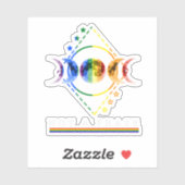 BiプライドシャツNot A Phase LGBTバイセクシャルプライド モー シール (シート)