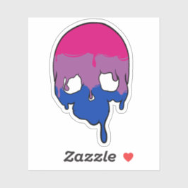 Biプライドドリッピングスカル シール