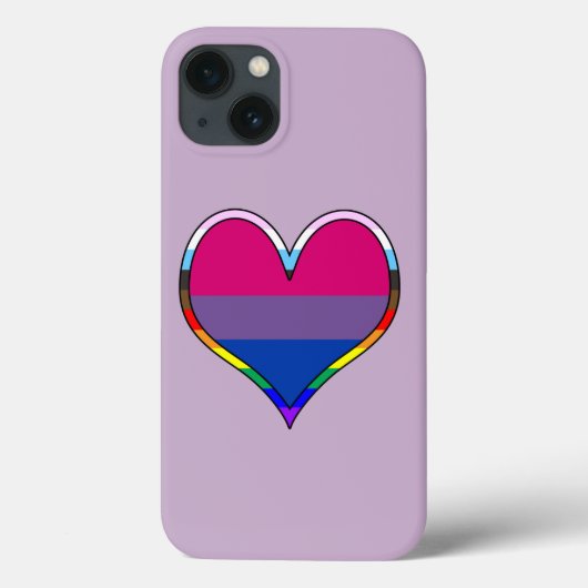 BiプライドハートケースメイトiPhoneケース Case-Mate iPhoneケース (裏面)