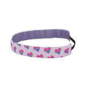 Biプライドハートパターンアスレティックヘッドバンド アスレチックヘッドバンド (右)