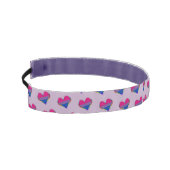 Biプライドハートパターンアスレティックヘッドバンド アスレチックヘッドバンド (左)