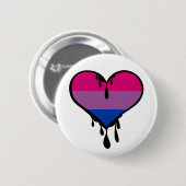 Biプライド滴下ハート 缶バッジ (正面&裏面)