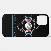 BiプライドTシャツNot A Phase Transgender Case-Mate iPhoneケース (裏面 (横))