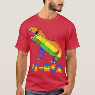 Biレックスレインボーディノ、プライド月lgbt lgbt tqプレミウ tシャツ