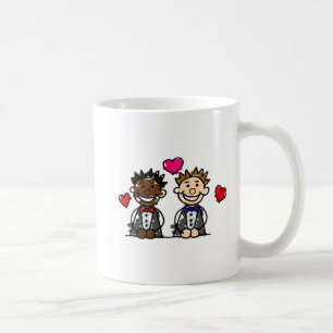 Bi人種的で陽気なカップル コーヒーマグカップ