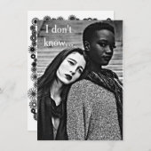 Bi人種的なLGBT "愛及びロマンスの"カード 招待状 (正面/裏面)