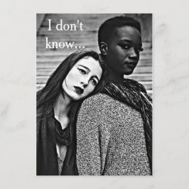 Bi人種的なLGBT "愛及びロマンスの"カード 招待状