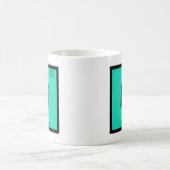 Bi - ビスマス 化学 周期表 シンボル コーヒーマグカップ (中央)