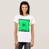 Bi – 両性化学元素の記号おもしろい tシャツ (正面フル)