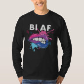 Bi AF Bisexual Rainbow Pride March Bisexuality LGB Tシャツ (正面)