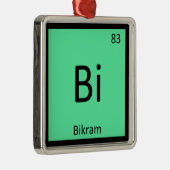Bi - Bikramのヨガ化学周期表の記号 メタルオーナメント (右)