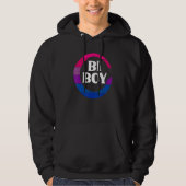 Bi Boy Funny Bi Pride Flag Bisexual パーカ (正面)