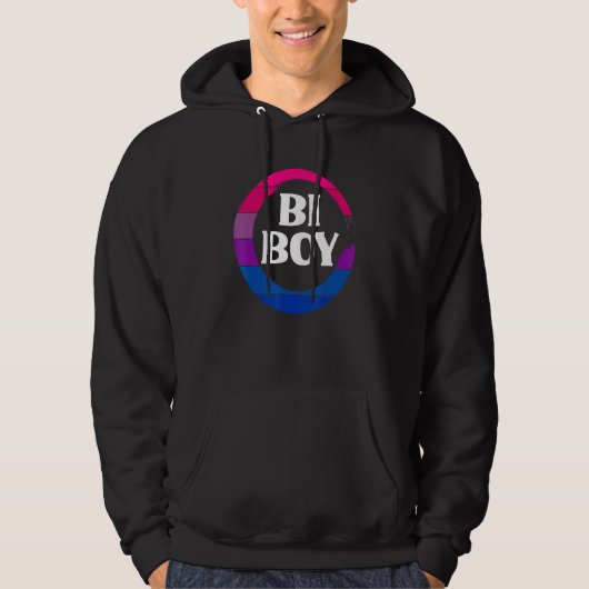 Bi Boy Funny Bi Pride Flag Bisexual パーカ (正面)