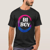 Bi Boy Funny Bi Pride Flag Bisexual Tシャツ (正面)