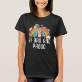 Bi Bro And Proud Bisexual Rainbow Pride Bisexualit Tシャツ (正面)